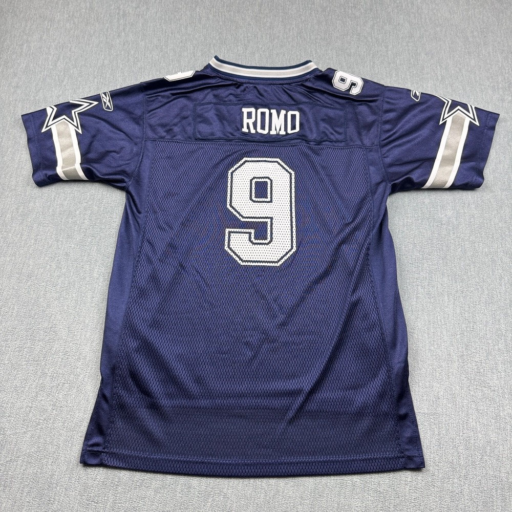 Reebok Dallas Cowboys Tony Romo #9 Jersey Youth Extra Large Blue NFL Football